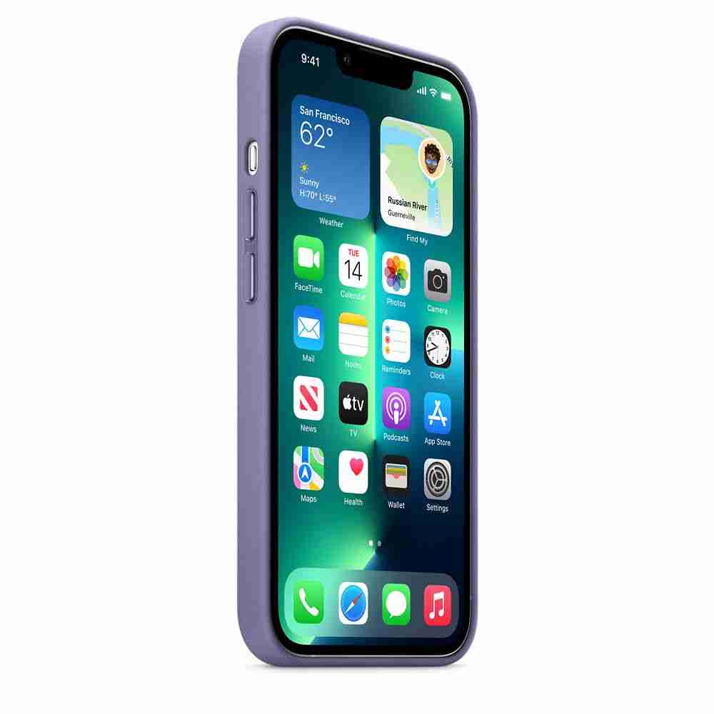 Husa iPhone 13 Pro Apple cu MagSafe , Piele - Culoare Wisteria