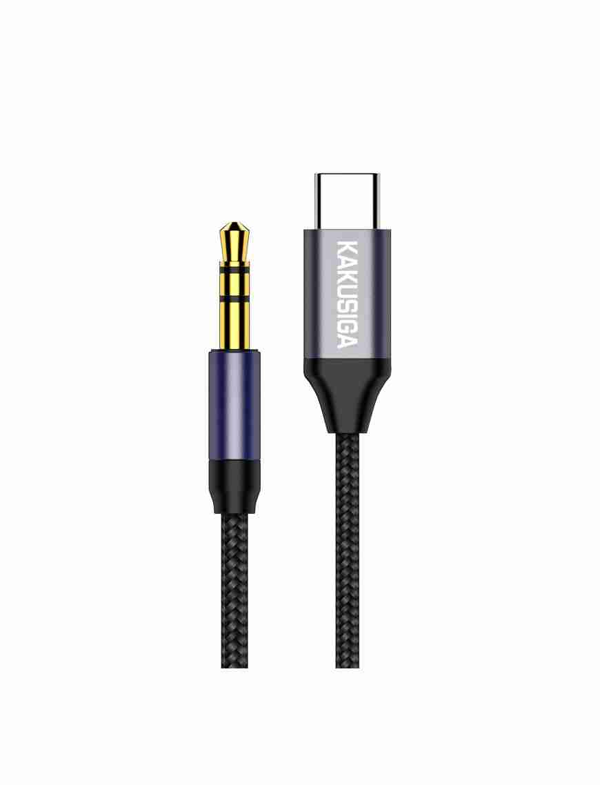 3_qmra-zq-765187-1 Cablu Audio, 3.5mm Jack la USB-C, 1m | BLACK