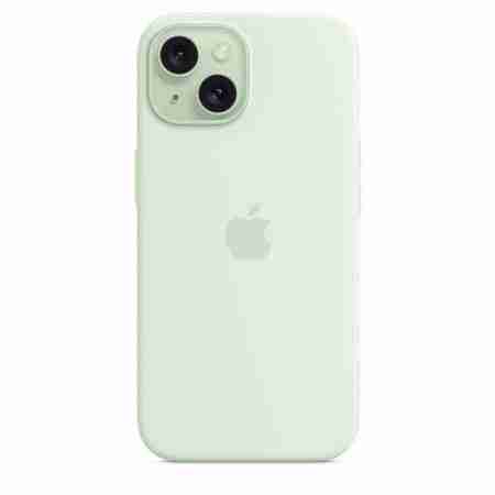 AppleiPhone15SiliconeCasewithMagSafe-SoftMint3-1 Husa Apple iPhone 15 Silicon cu MagSafe ,Soft Mint