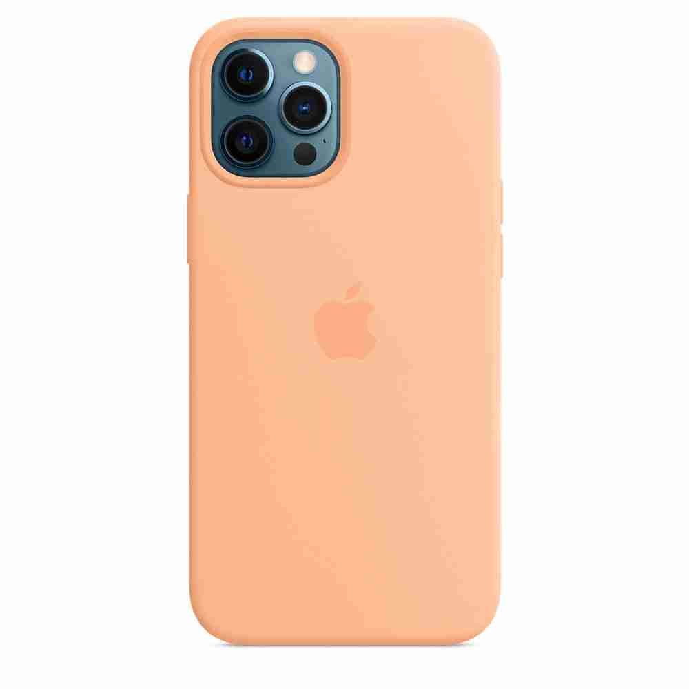 Cantaloupe-1_a89305e7-542f-46c3-81bc-965576a23965-724126-3 Husa iPhone 12 Pro Max Apple cu MagSafe Silicon - Culoare Cantaloupe