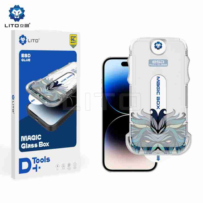 D_bjva-6e-18 Folie Lito D+ KIT - iPhone iPhone 14, Instalare rapida fara bule