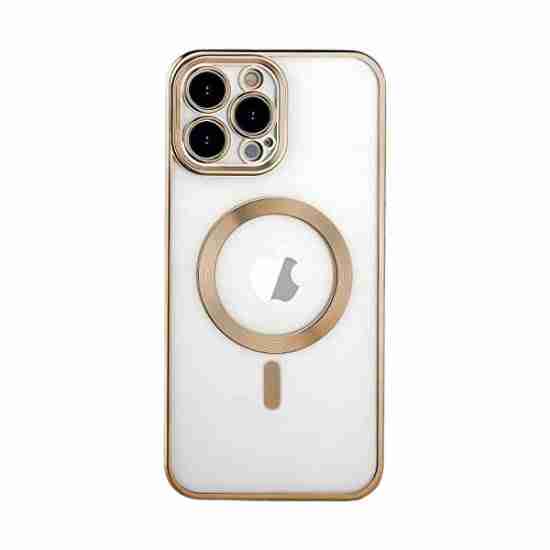 Husa-Magsafe-Luxury-Ultra-Soft-Apple-iPhone-cu-Margini-colorate-Auriu-550x550-225463-3 Husa de protectie cu MagSafe pentru iPhone 14 , Clear Gold