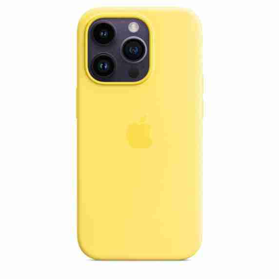 MQUG3_77de1cb8-4667-440f-968f-6dbf9344f2ef-753785-1 Husa iPhone 14 Pro Max Apple cu MagSafe, Silicon Canary Yellow